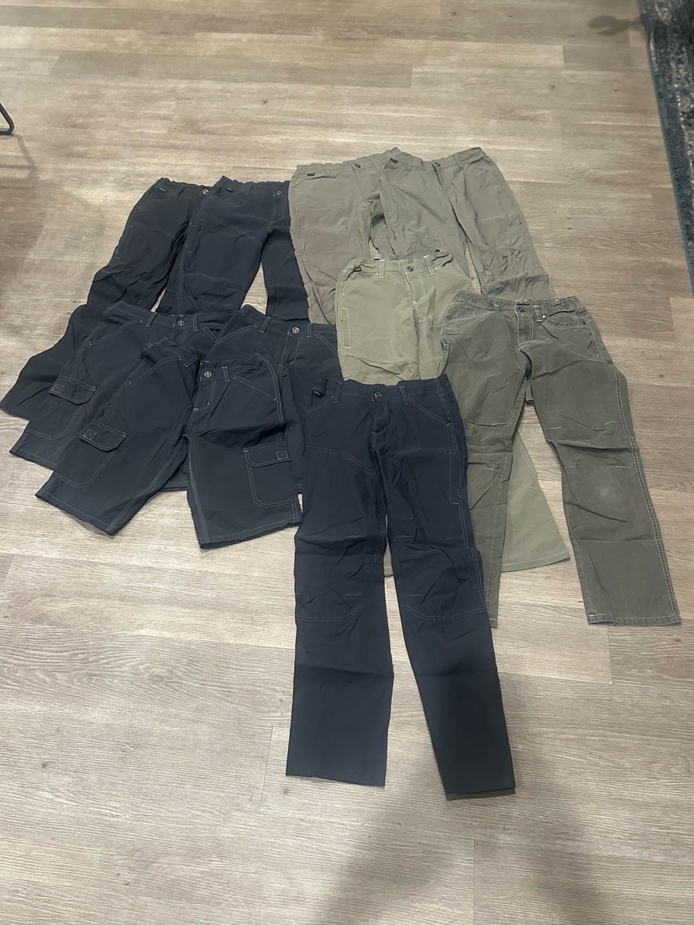 Boys Bundle of Kűhl Hiking Tactical Cargo Pants and Shorts - 10 pairs!